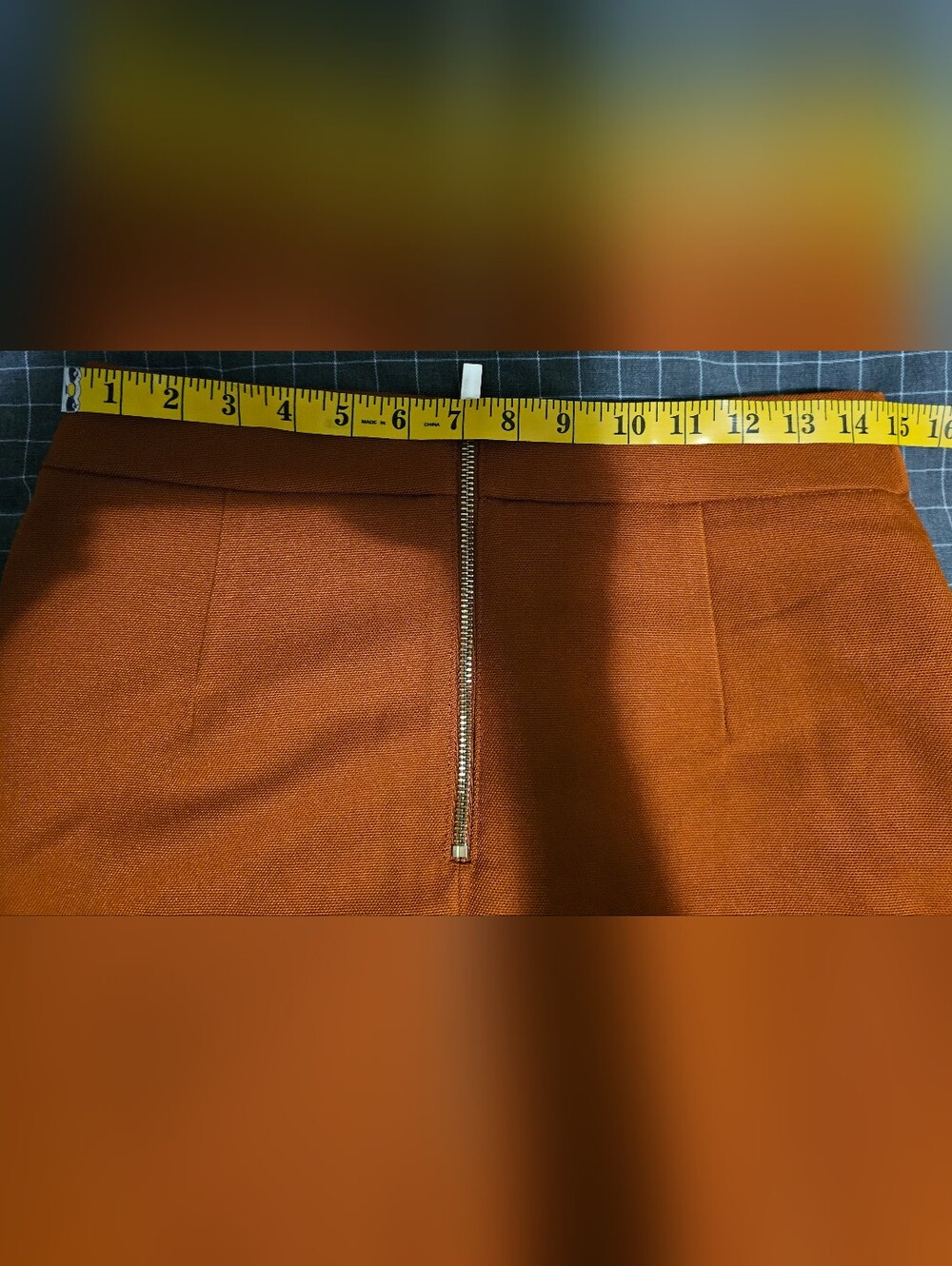 H&M Mini Skirt Burnt Orange Size 10
